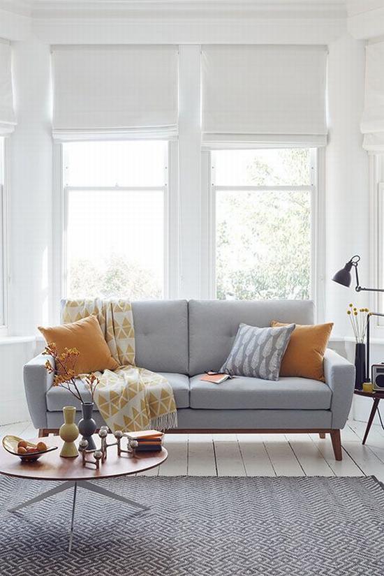 一字型沙发适合小户型 图片源自sofa.com