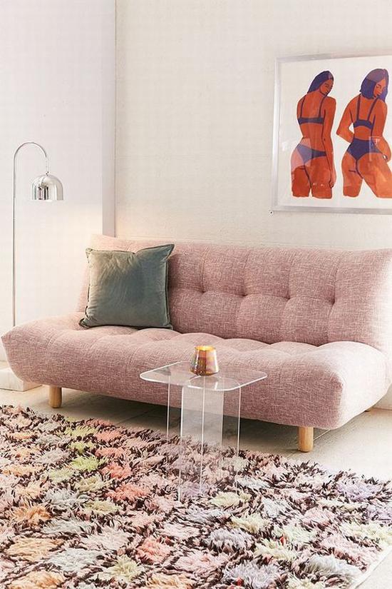 一字型沙发适合小户型 图片源自domino.com